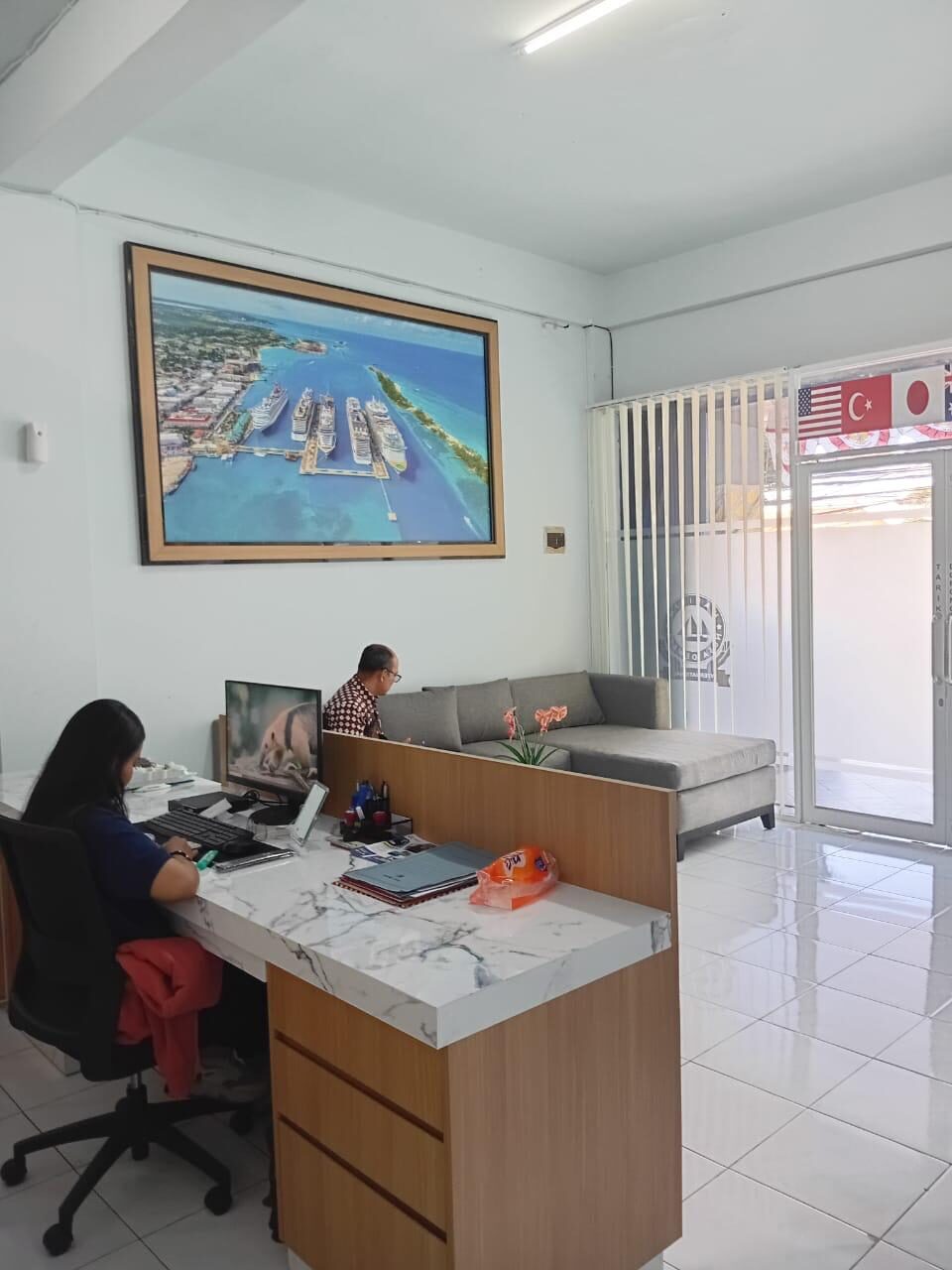 Lobby and guest waiting area